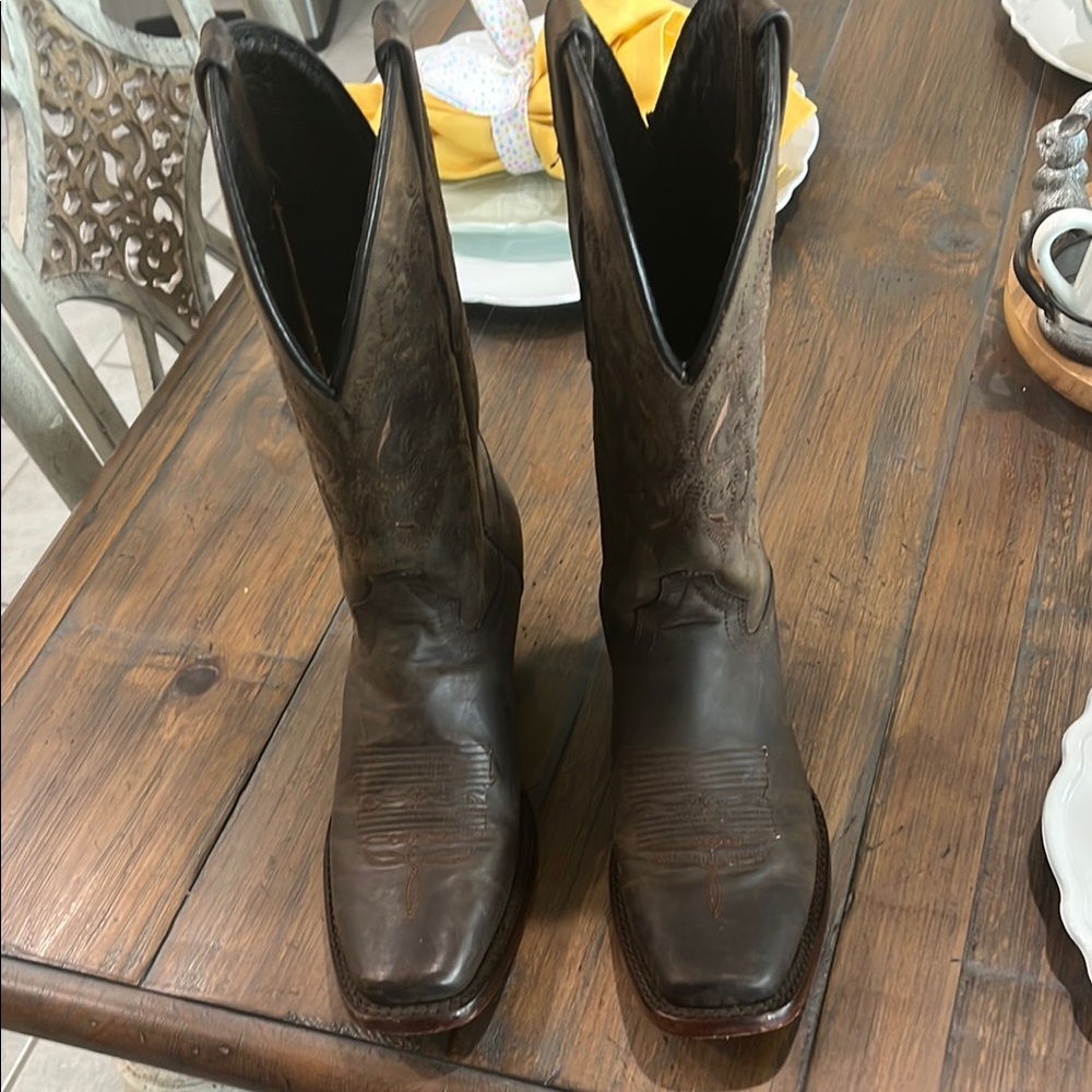 Dark Brown Western Boots